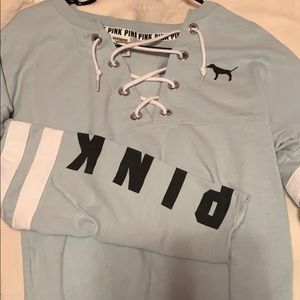 Long Sleeved VS PINK beach top